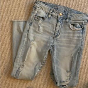 AE jeggings in lightwash